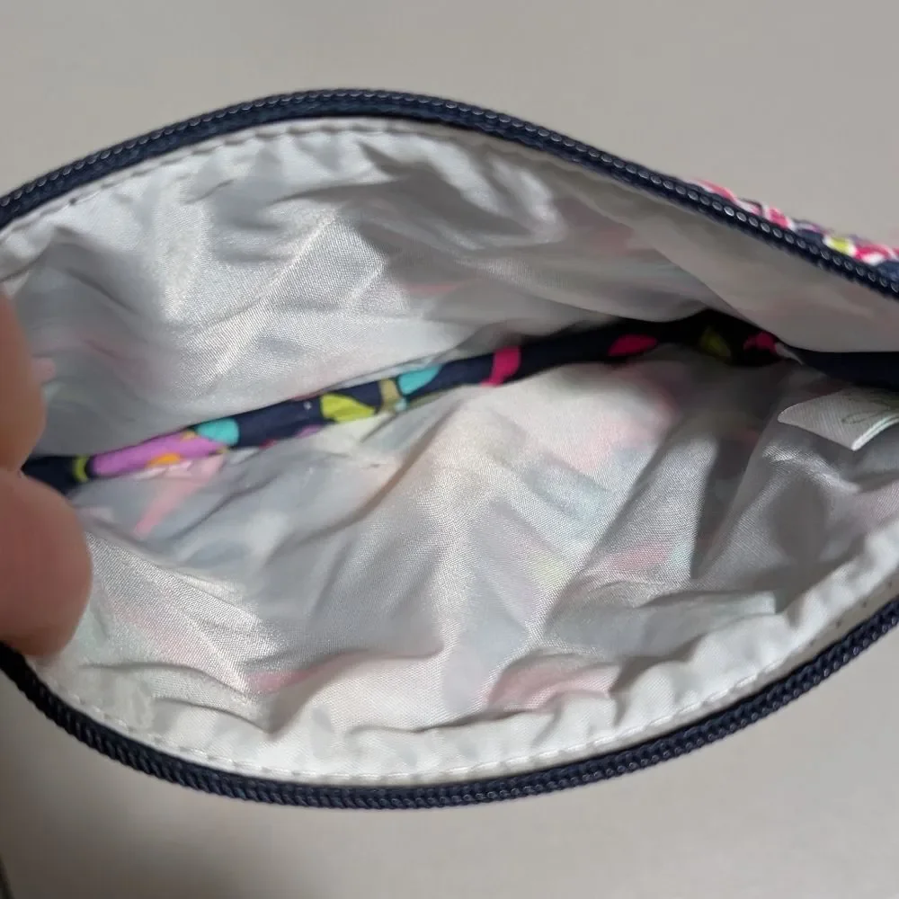 Vera Bradley Ribbons retired geometric small cosmetic bag coin purse novelty - Picture 5 of 6